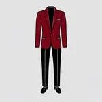 deep red blazer image